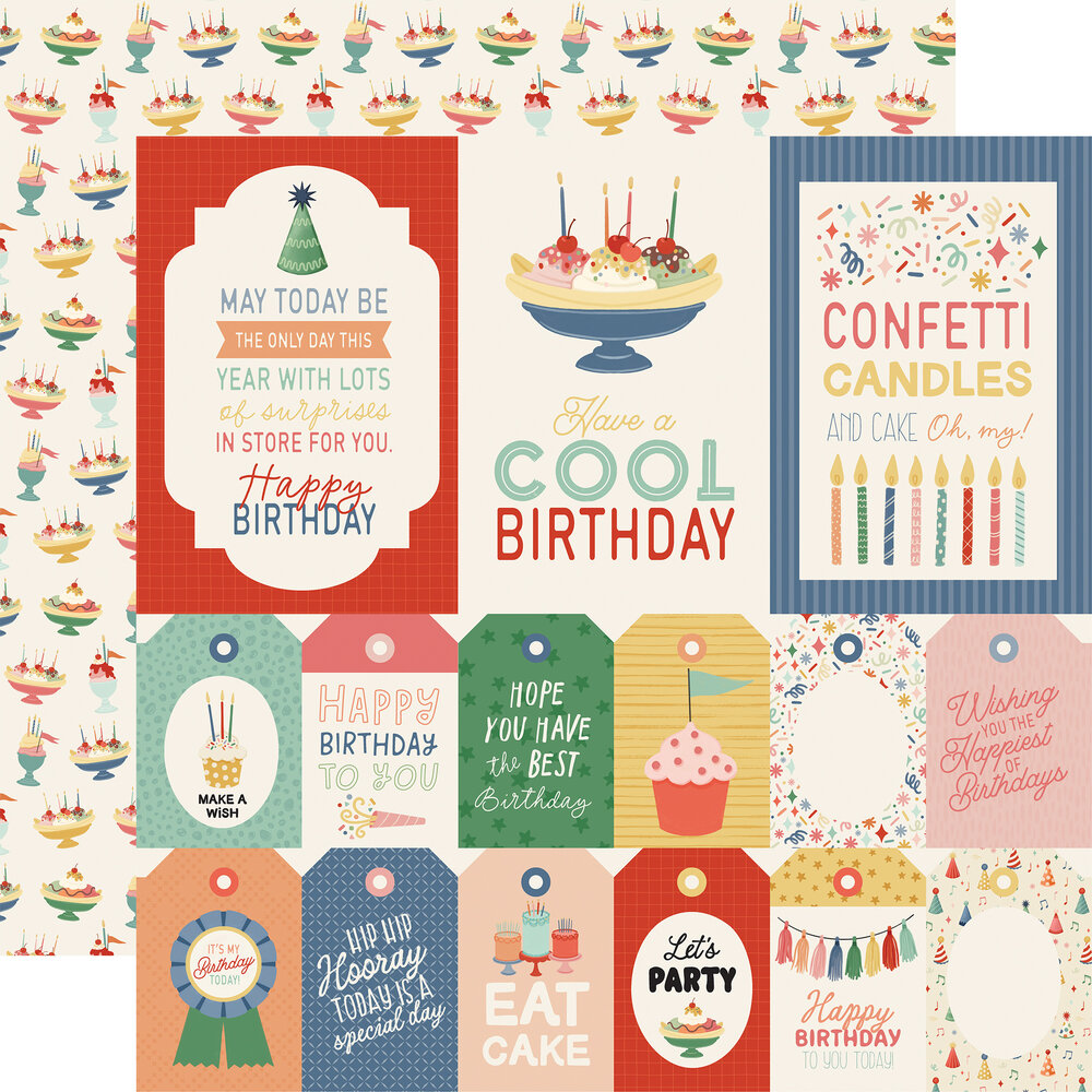 Carta Bella They Say It's Your Birthday 12x12 Inch Collection Kit (CBYS481016) Carta Bella They Say It's Your Birthday 12x12 Inch Collection Kit (CBYS481016)