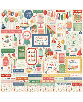 Carta Bella They Say It's Your Birthday Element Sticker (CBYS481014)