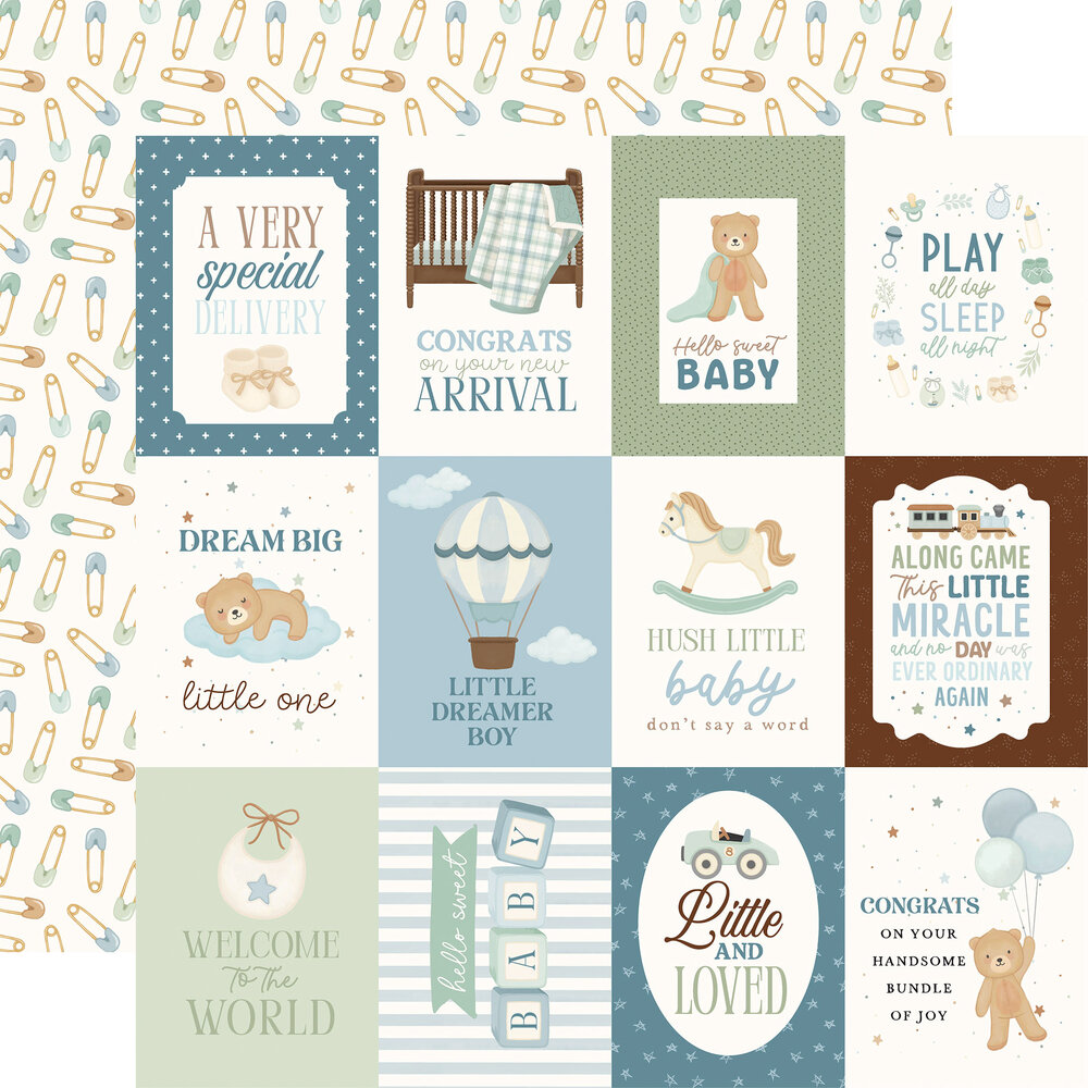 Carta Bella Little Lullabies Baby Boy 12x12 Inch Collection Kit (CBLUB485016) Carta Bella Little Lullabies Baby Boy 12x12 Inch Collection Kit (CBLUB485016)