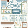 Carta Bella Little Lullabies Baby Boy 6x13 Inch Chipboard Words & Phrases (CBLUB485022) Carta Bella Little Lullabies Baby Boy 6x13 Inch Chipboard Words & Phrases (CBLUB485022)