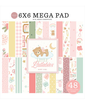 Carta Bella Little Lullabies Baby Girl 6x6 Inch Mega Pad (CBLUG486031)