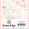 Carta Bella Little Lullabies Baby Girl Ephemera Frames & Tags (CBLUG486025)