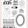Carta Bella Little Lullabies Baby Girl Clear Stamps Darling Bear (CBLUG486043)