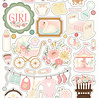 Carta Bella Little Lullabies Baby Girl 6x13 Inch Chipboard Accents (CBLUG486021)