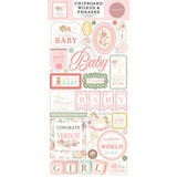 Carta Bella Little Lullabies Baby Girl 6x13 Inch Chipboard Words & Phrases (CBLUG486022)