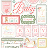 Carta Bella Little Lullabies Baby Girl 6x13 Inch Chipboard Words & Phrases (CBLUG486022)