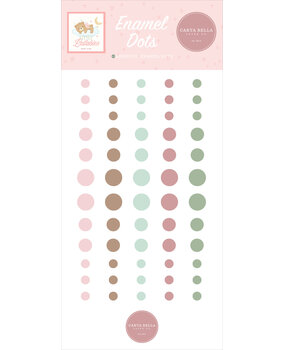 Carta Bella Little Lullabies Baby Girl Enamel Dots (CBLUG486028)