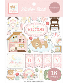 Carta Bella Little Lullabies Baby Girl Sticker Book (CBLUG486029)