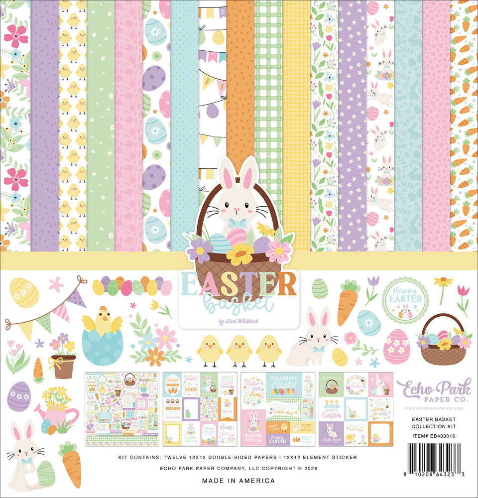 Echo Park Easter Basket 12x12 Inch Collection Kit (EB483016)