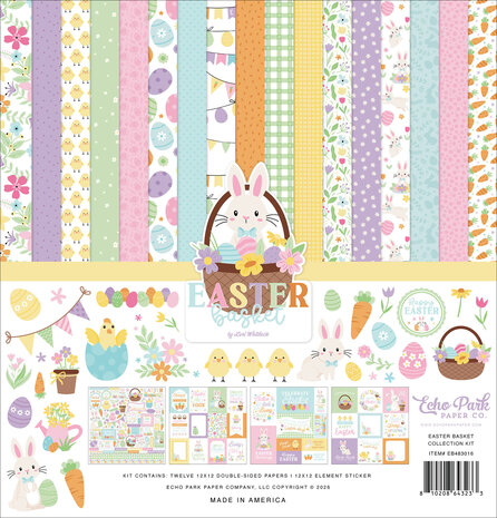 Echo Park Easter Basket 12x12 Inch Collection Kit (EB483016)