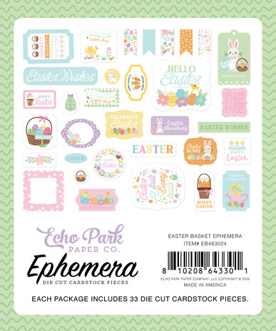 Echo Park Easter Basket Ephemera (EB483024)