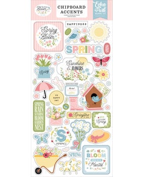 Echo Park In Full Bloom 6x13 Inch Chipboard Accents (IFB484021)