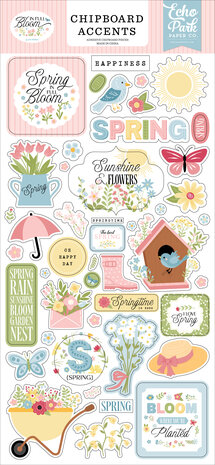 Echo Park In Full Bloom 6x13 Inch Chipboard Accents (IFB484021) Echo Park In Full Bloom 6x13 Inch Chipboard Accents (IFB484021)
