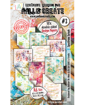 AALL and Create Design Paper Spectrum Splash A6 (AALL-PA-003) (OUTLET)