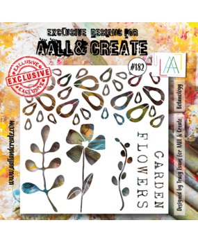 AALL and Create Stencil 6x6 Inch Botanology (AALL-PC-182) (OUTLET)
