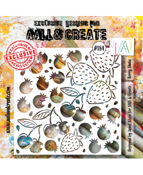 AALL and Create Stencil 6x6 Inch Berry Shake (AALL-PC-184) (OUTLET)
