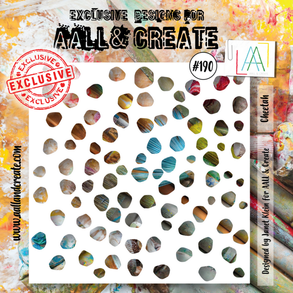AALL and Create Stencil 6x6 Inch Cheetah (AALL-PC-190) (OUTLET)
