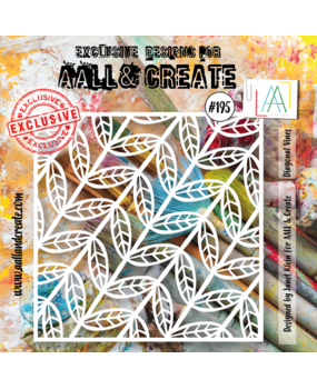 AALL and Create Stencil 6x6 Inch Diagonal Vines (AALL-PC-195) (OUTLET)