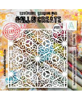AALL and Create Stencil 6x6 Inch Lisbon Tile (AALL-PC-199) (OUTLET)