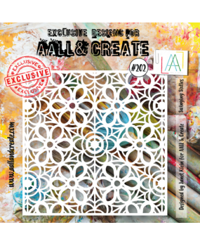 AALL and Create Stencil 6x6 Inch Swinging Sixties (AALL-PC-202) (OUTLET)