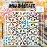 AALL and Create Stencil 6x6 Inch Corollas (AALL-PC-203) (OUTLET)