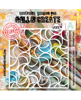 AALL and Create Stencil 6x6 Inch Moonlight Sonata (AALL-PC-209) (OUTLET)