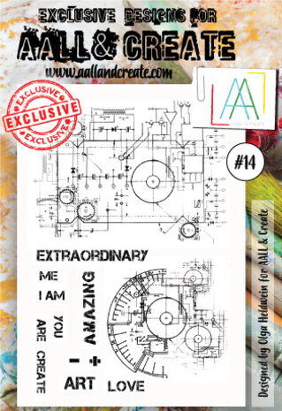 AALL and Create Stamp Set A6 Blueprint (AALL-TP-014) (OUTLET) AALL and Create Stamp Set A6 Blueprint (AALL-TP-014) (OUTLET)
