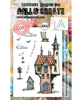 AALL and Create Stamp Set A6 Crazy Maison (AALL-TP-1047) (OUTLET)