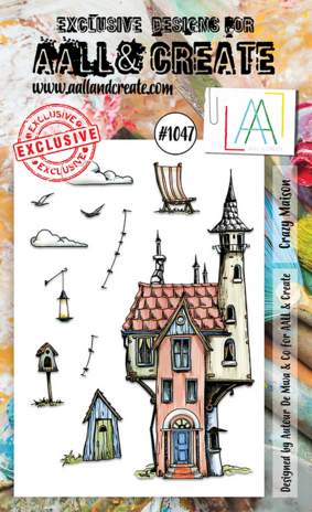 AALL and Create Stamp Set A6 Crazy Maison (AALL-TP-1047) (OUTLET)