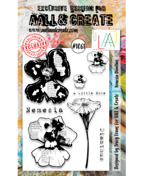 AALL and Create Stamp Set A6 Nemesia Dianthus (AALL-TP-1061) (OUTLET)