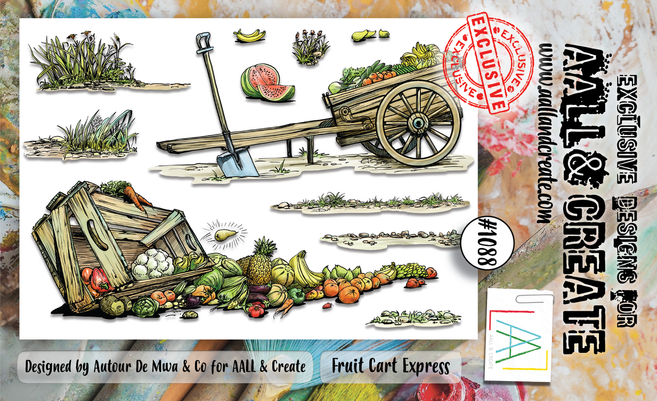 AALL and Create Stamp Set A6 Fruit Cart Express (AALL-TP-1088) (OUTLET) AALL and Create Stamp Set A6 Fruit Cart Express (AALL-TP-1088) (OUTLET)