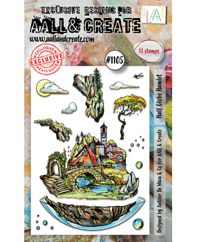 AALL and Create Stamp Set A6 Half Globe Hamlet (AALL-TP-1105) (OUTLET) AALL and Create Stamp Set A6 Half Globe Hamlet (AALL-TP-1105) (OUTLET)