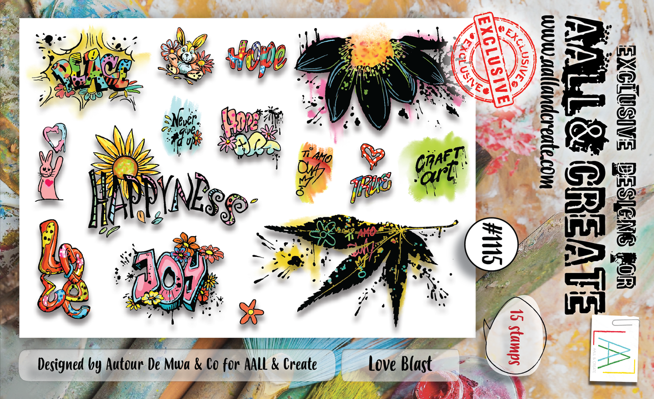 AALL and Create Stamp Set A6 Love Blast (AALL-TP-1115) (OUTLET) AALL and Create Stamp Set A6 Love Blast (AALL-TP-1115) (OUTLET)