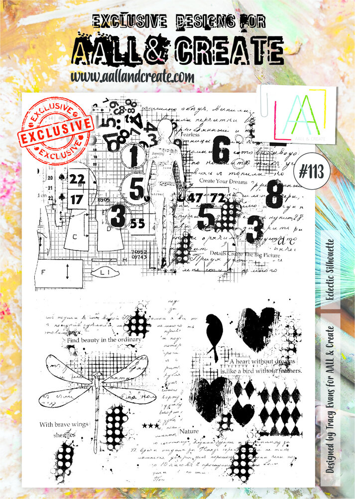 AALL and Create Stamp Set A4 Eclectic Silhouette (AALL-TP-113) (OUTLET) AALL and Create Stamp Set A4 Eclectic Silhouette (AALL-TP-113) (OUTLET)