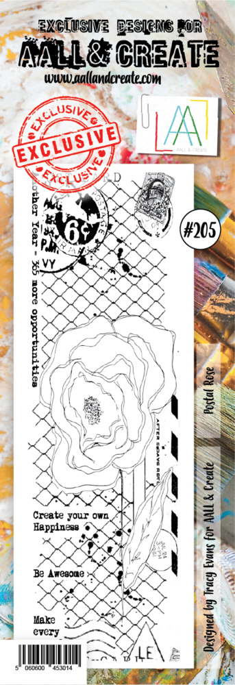 AALL and Create Stamp Set Border Postal Rose (AALL-TP-205) (OUTLET) AALL and Create Stamp Set Border Postal Rose (AALL-TP-205) (OUTLET)