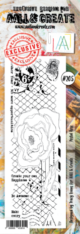 AALL and Create Stamp Set Border Postal Rose (AALL-TP-205) (OUTLET) AALL and Create Stamp Set Border Postal Rose (AALL-TP-205) (OUTLET)