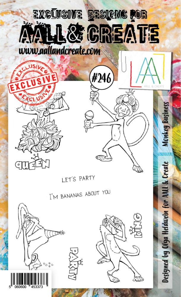 AALL and Create Stamp Set A6 Monkey Business (AALL-TP-246) (OUTLET) AALL and Create Stamp Set A6 Monkey Business (AALL-TP-246) (OUTLET)