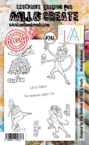 AALL and Create Stamp Set A6 Monkey Business (AALL-TP-246) (OUTLET) AALL and Create Stamp Set A6 Monkey Business (AALL-TP-246) (OUTLET)