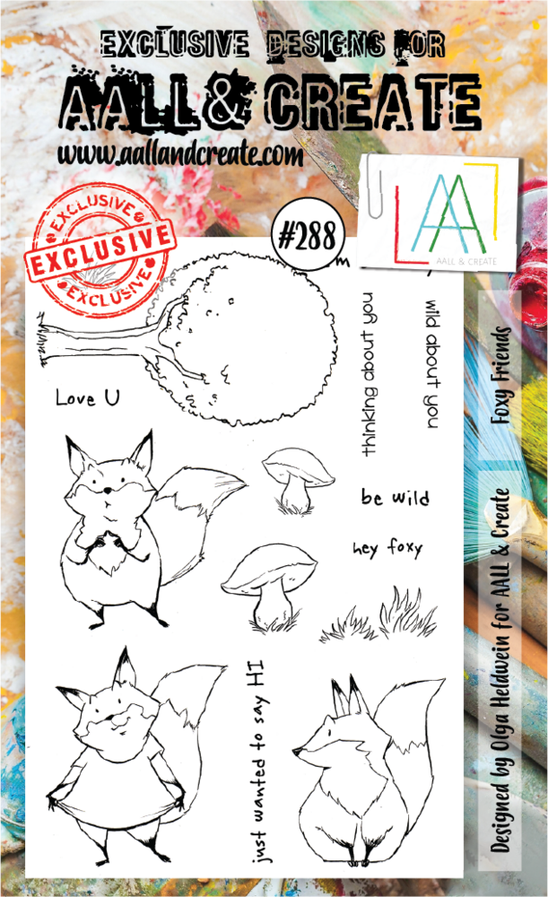 AALL and Create Stamp Set A6 Foxy Friends (AALL-TP-288) (OUTLET) AALL and Create Stamp Set A6 Foxy Friends (AALL-TP-288) (OUTLET)