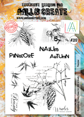 AALL and Create Stamp Set A4 Pinecone (AALL-TP-389) (OUTLET)
