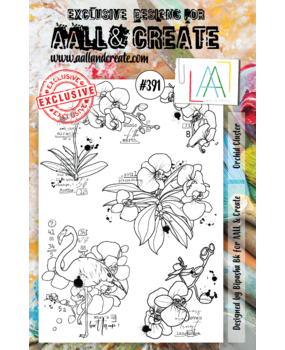 AALL and Create Stamp Set A5 Orchid Cluster (AALL-TP-391) (OUTLET)