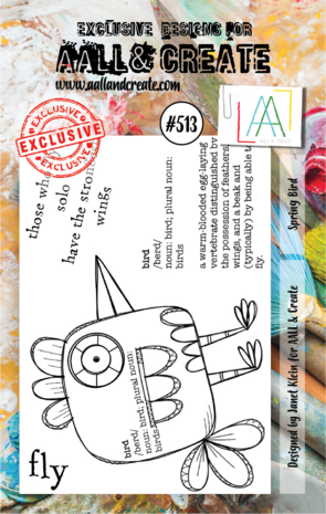AALL and Create Stamp Set A7 Spring Bird (AALL-TP-513) (OUTLET) AALL and Create Stamp Set A7 Spring Bird (AALL-TP-513) (OUTLET)