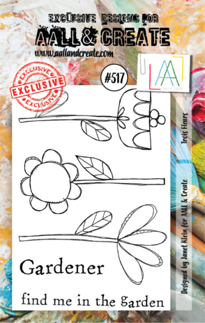 AALL and Create Stamp Set A7 Trois Fleurs (AALL-TP-517) (OUTLET) AALL and Create Stamp Set A7 Trois Fleurs (AALL-TP-517) (OUTLET)