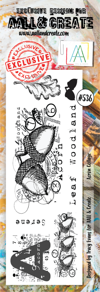 AALL and Create Stamp Set Border Acorn Collage (AALL-TP-536) (OUTLET) AALL and Create Stamp Set Border Acorn Collage (AALL-TP-536) (OUTLET)