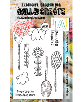AALL and Create Stamp Set A6 Breathe In Breathe Out (AALL-TP-575) (OUTLET)