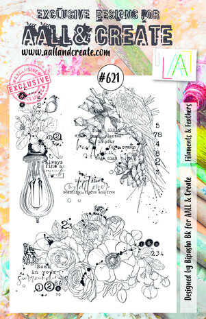 AALL and Create Stamp Set A5 Filaments & Feathers (AALL-TP-621) (OUTLET)