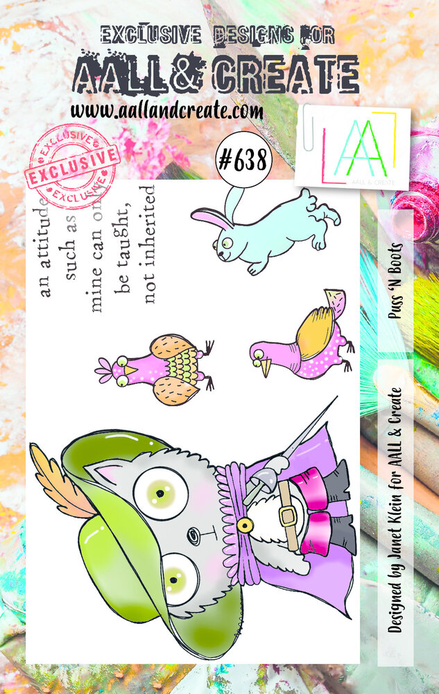 AALL and Create Stamp Set A7 Puss 'N Boots (AALL-TP-638) (OUTLET) AALL and Create Stamp Set A7 Puss 'N Boots (AALL-TP-638) (OUTLET)