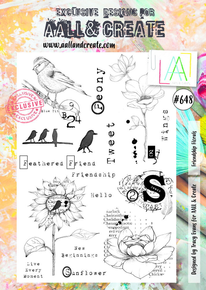 AALL and Create Stamp Set A4 Friendship Florals (AALL-TP-648) (OUTLET) AALL and Create Stamp Set A4 Friendship Florals (AALL-TP-648) (OUTLET)