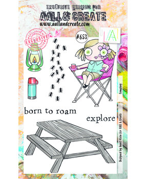 AALL and Create Stamp Set A6 Camping (AALL-TP-653) (OUTLET)