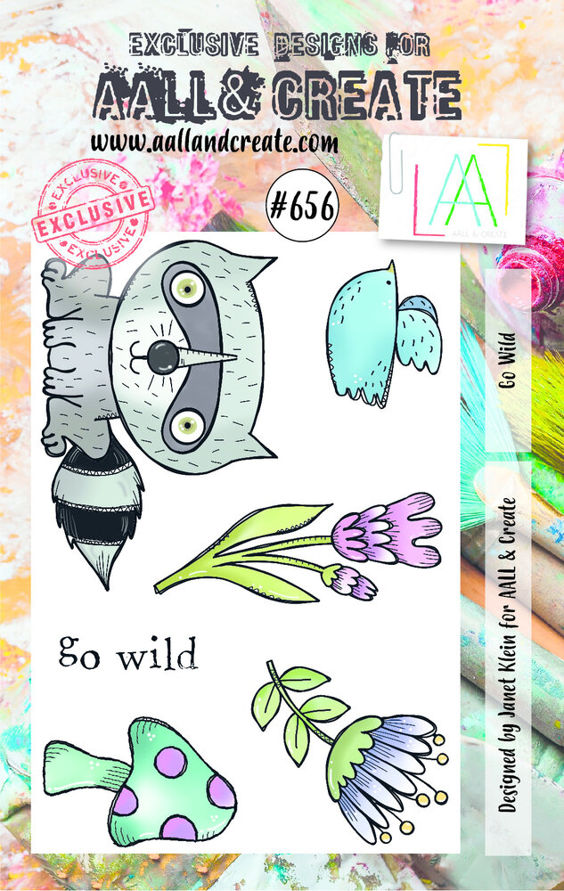 AALL and Create Stamp Set A7 Go Wild (AALL-TP-656) (OUTLET)